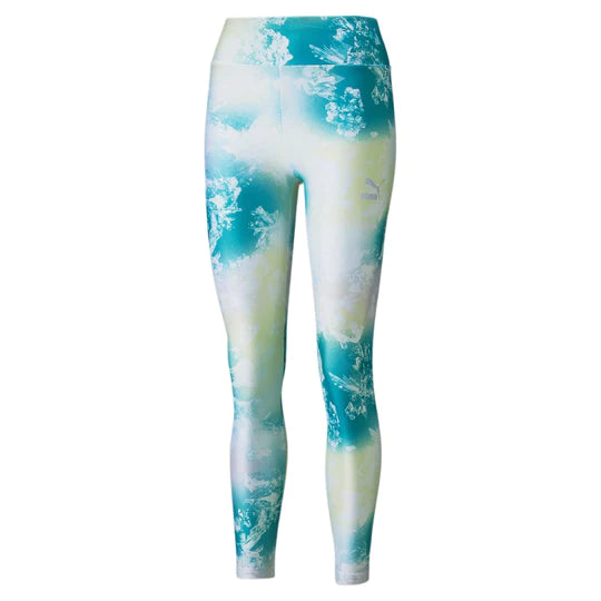 Puma Women's Crystal G. Aop High Leggings - Porcelain