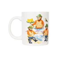 Market Sportsman Bear Mug - White