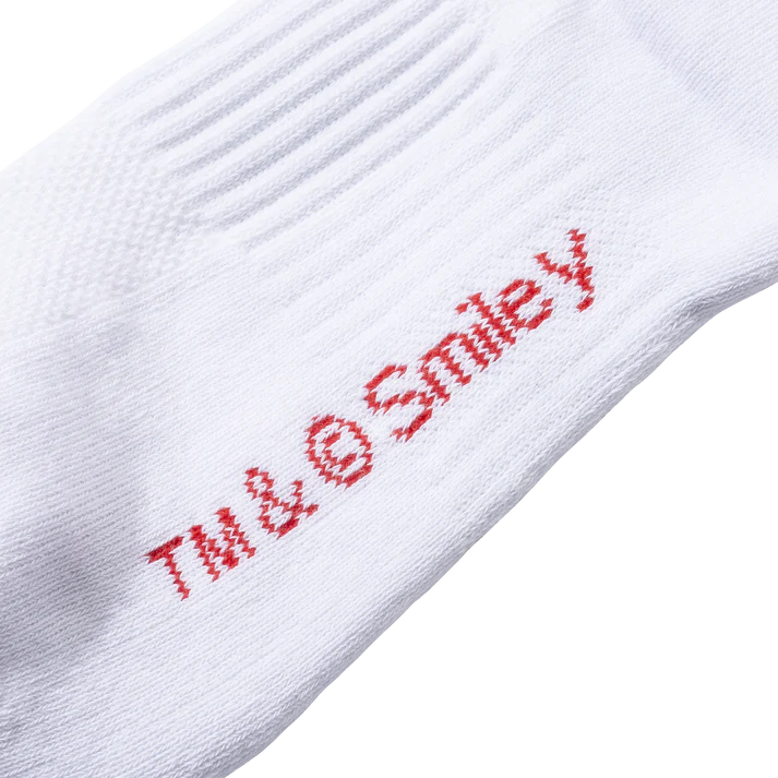 Market Smiley Inner Peace Socks - White