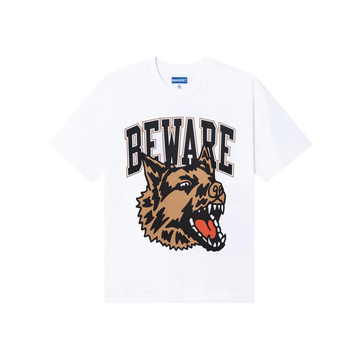 Market Classic Beware T-Shirt - White