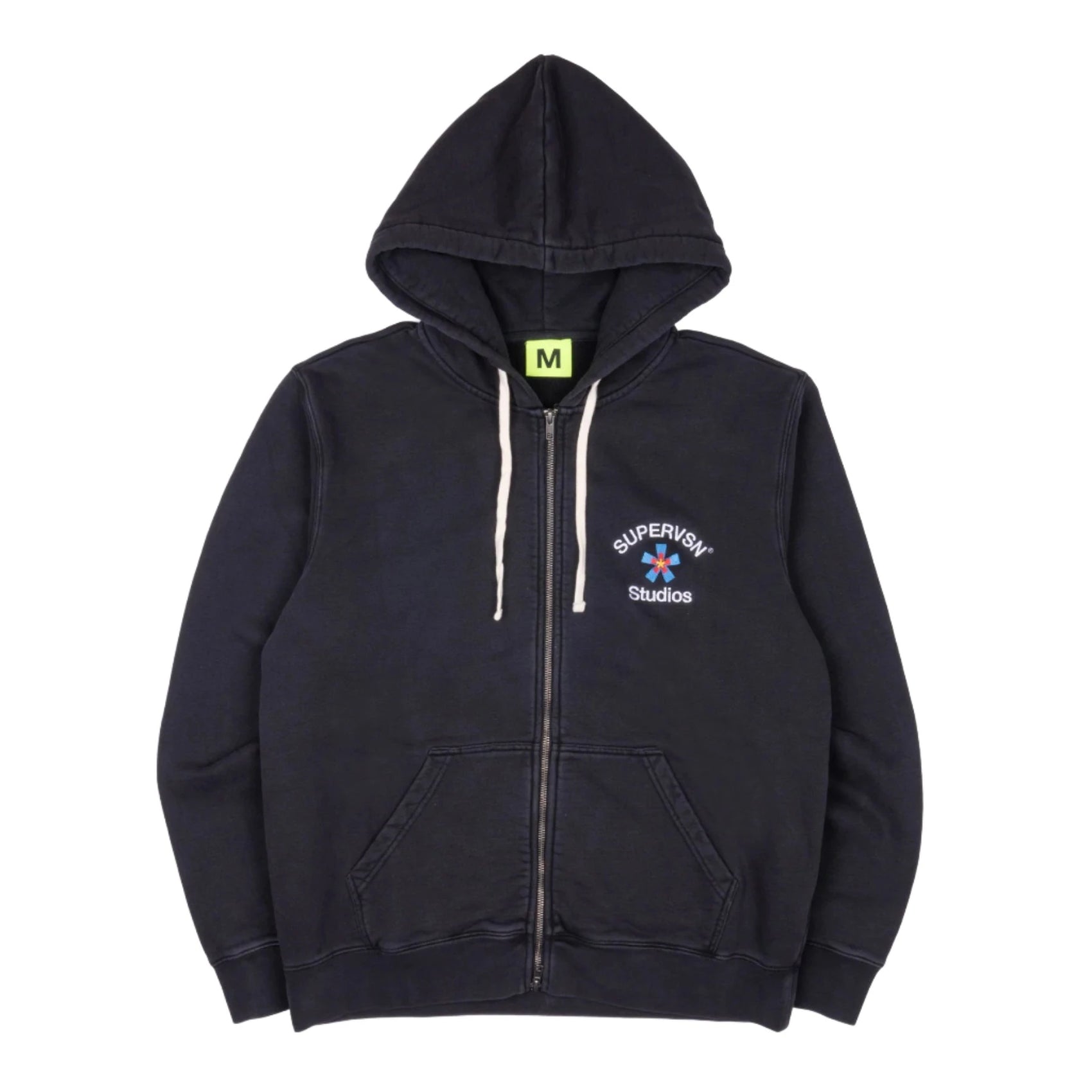 Supervsn Starburst Zip Hoodie - Vintage Black