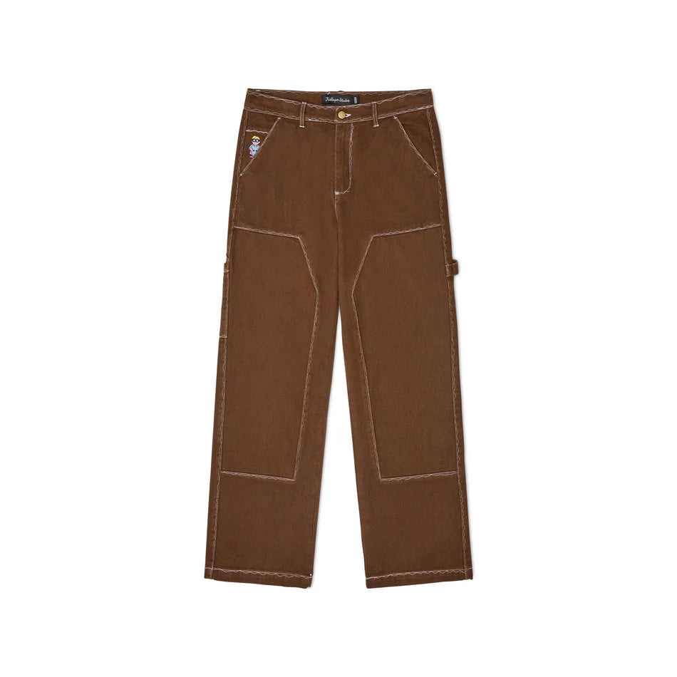 KidSuper Messy Stitched Work Pants - Brown