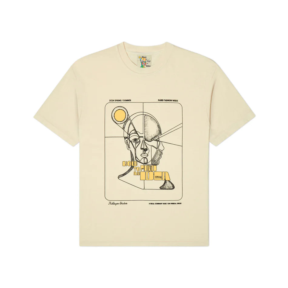 KidSuper How to Find an Idea Poster Tee - Cream