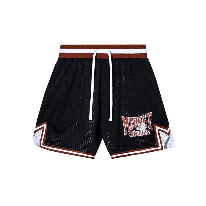 Market Bulldogs Mesh Shorts - Black