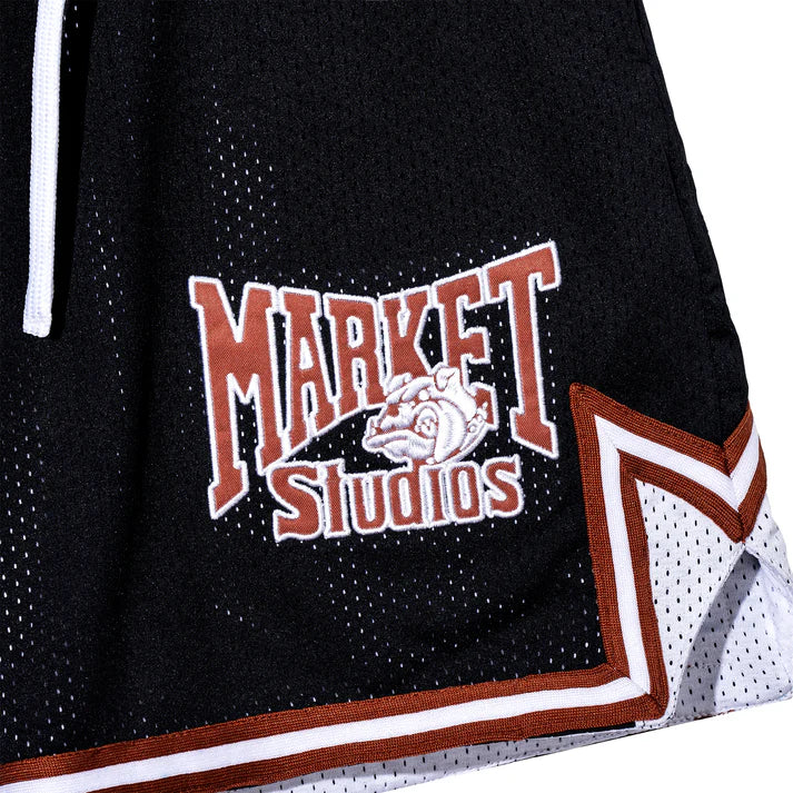 Market Bulldogs Mesh Shorts - Black