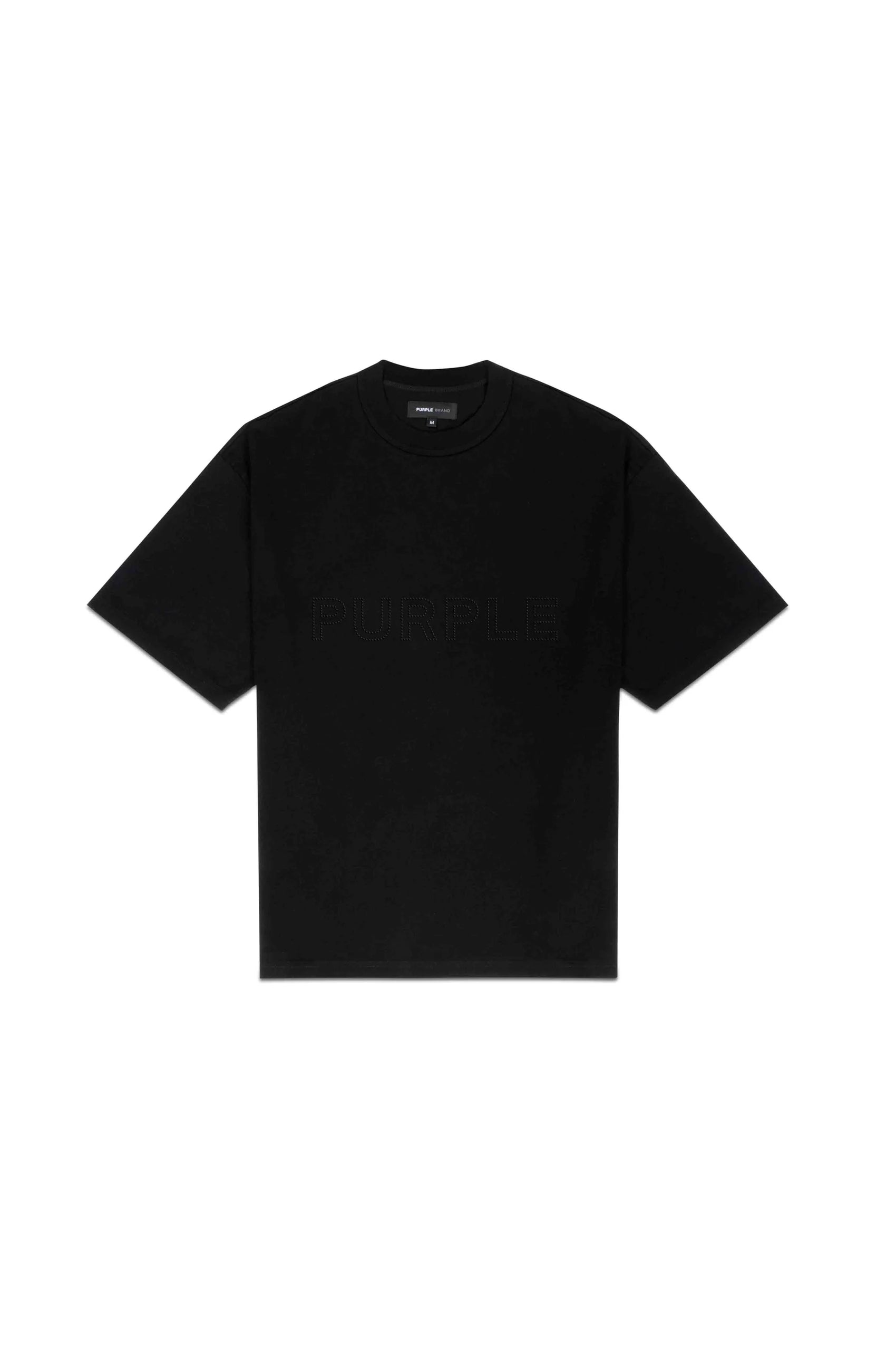 Purple Oversized SS Tee - Black