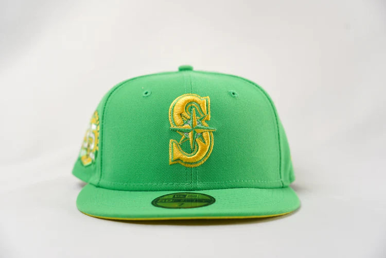 New Era Seattle Mariners 35th Anniversary Fitted Hat - Green/Yellow