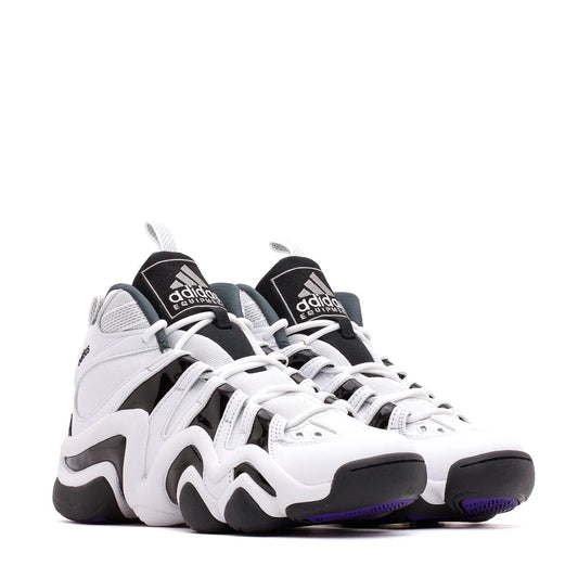 Men's Adidas Crazy 8 - Cloud White/ Core Black/ Collegiate Purple