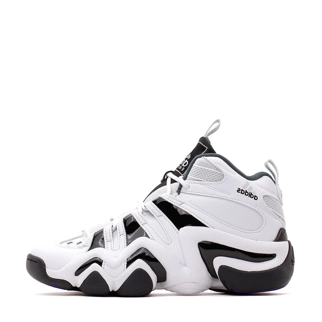 Men's Adidas Crazy 8 - Cloud White/ Core Black/ Collegiate Purple