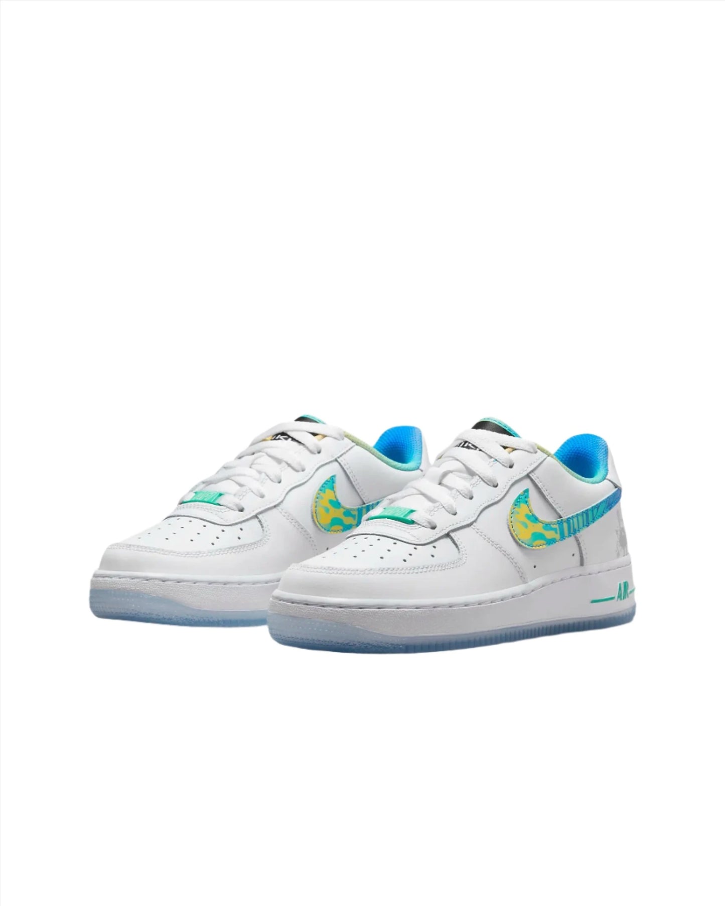 Big Kid's Nike Air Force 1 LV8 - White Light Menta