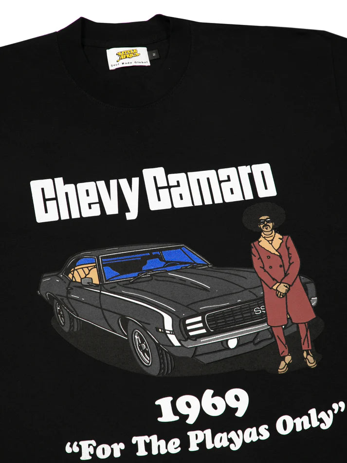 LITTLE AFRICA CHEVY CAMARO TEE | BLACK