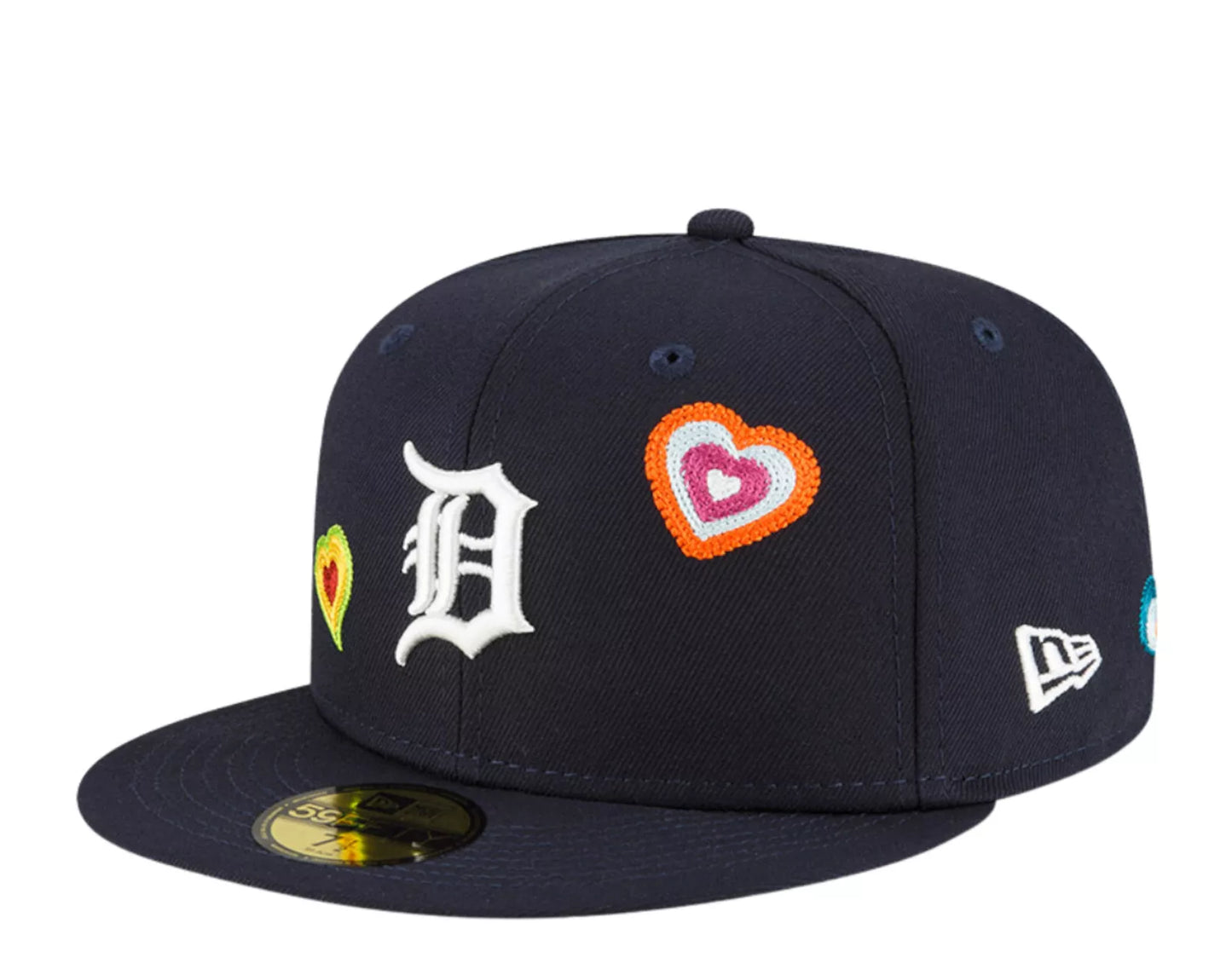 New Era 59Fifty Detroit Tigers Chainstitch Heart - "Navy"