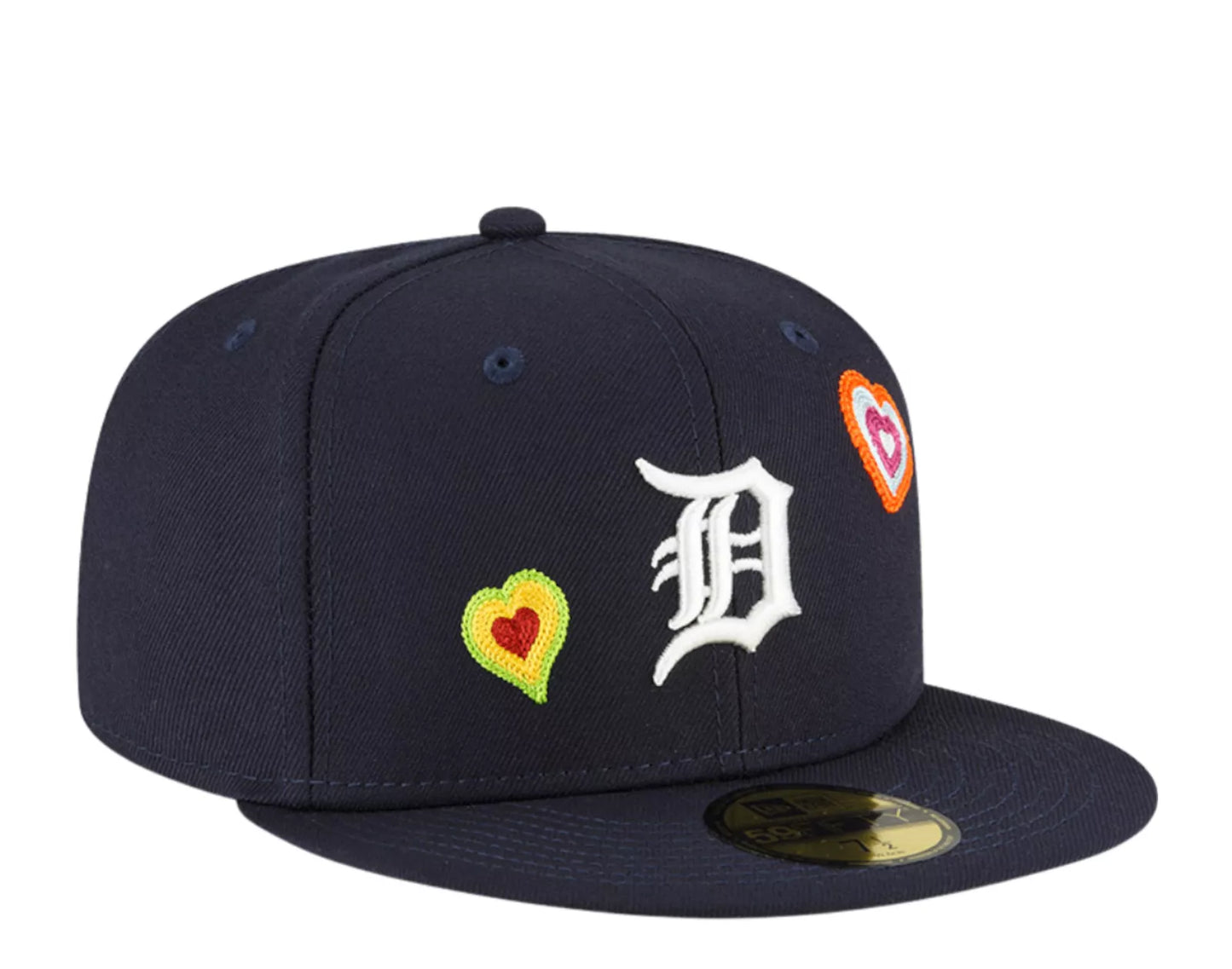 New Era 59Fifty Detroit Tigers Chainstitch Heart - "Navy"