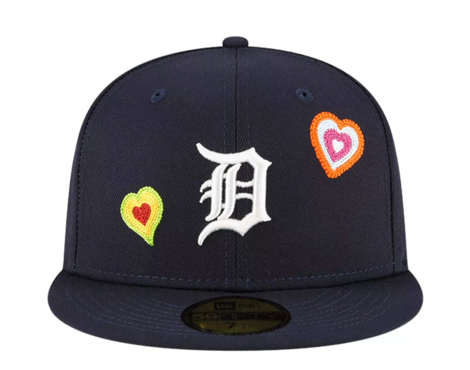 New Era 59Fifty Detroit Tigers Chainstitch Heart - "Navy"